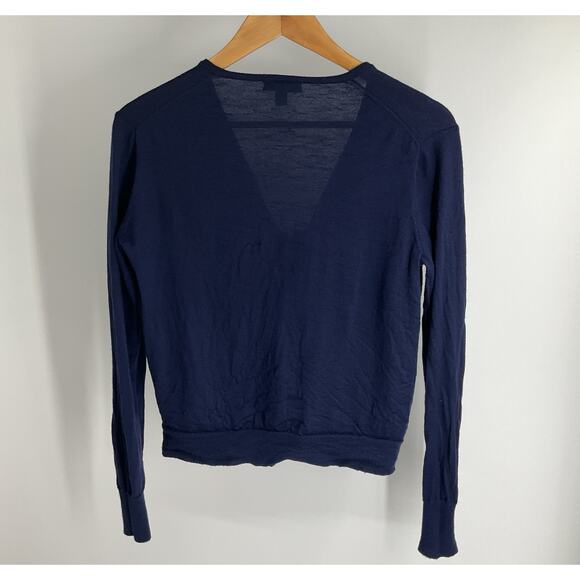 J. Crew Merino Wool V-neck Long Sleeve Top Blouse Sweater - Picture 6 of 10